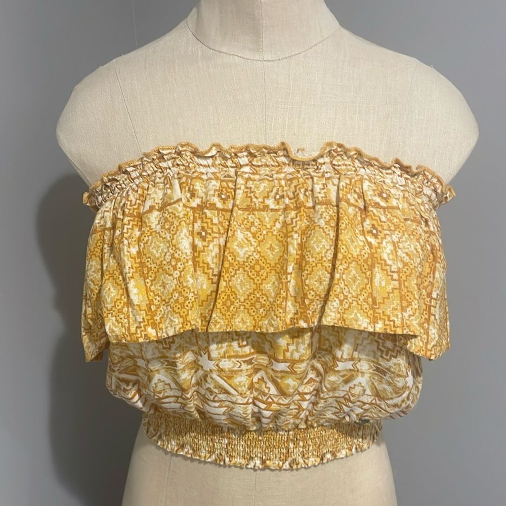 Roxy Strapless Crop Top Size XS